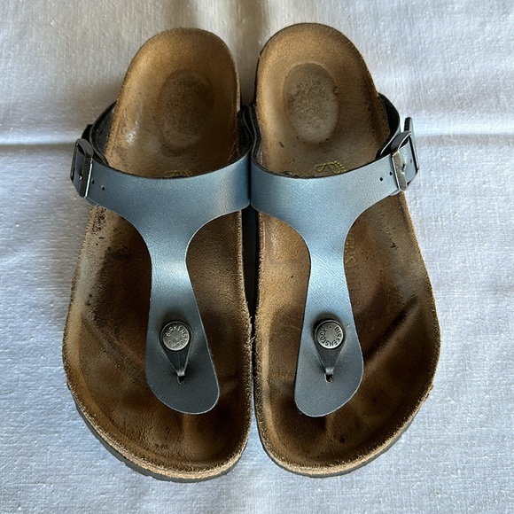 Birkenstock Gizeh Ice Pearl Onyx 36 - Picture 1 of 12